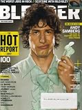 Blender Magazine Andy Samberg September 2007 (Rilo Kiley, Rihanna, Nicole Scherzinger)