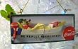 Retro Coca Cola Fishing Boat Billboard Advertising Christmas Ornament #CC0710