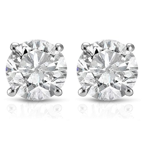 1ct Diamond Studs 14K White Gold 51UEYTWlGRL