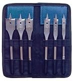 Bosch SB5006P Rapid Feed 6 Piece 3/8-Inch to 1-Inch Spade Drill Bit Assortment with Nylon Storage Pouch