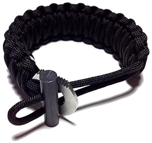 King Cobra 550 Paracord Bracelet with Fire Starter and 16 ft of Paracord - Adjustable 7