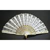 White Lace Folding Fan #G191