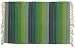 100% Cotton Flat Weave Green Rug Striped 2 X 3