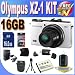 Olympus XZ-1 10 MP Digital Camera with f1.8 Lens and 3-Inch OLED Monitor (White) + 16GB SDHC Memory + Extended Life Battery + Ac/Dc Rapid Charger + USB Card Reader + Memory Card Wallet + Deluxe Case w/Strap + Accessory Saver Bundle!
