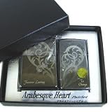 Zippo(ジッポー) アラベスクハートペアセット AHPR-BKの画像