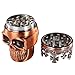 Golden Bell Herb Spice Coffee Grinder Crown Skull - Red Bronze