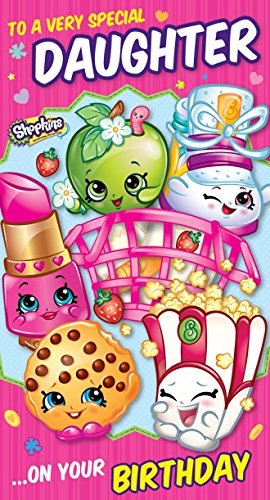 Shopkins to a very special daughter birthday card