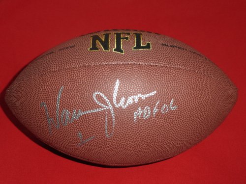 Warren Moon Autographed NFL Wilson Composite Football with 