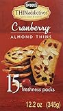 THIN Addictive Cranberry Almond Thins 15 Packs of crunchy cookies (12.2 oz)
