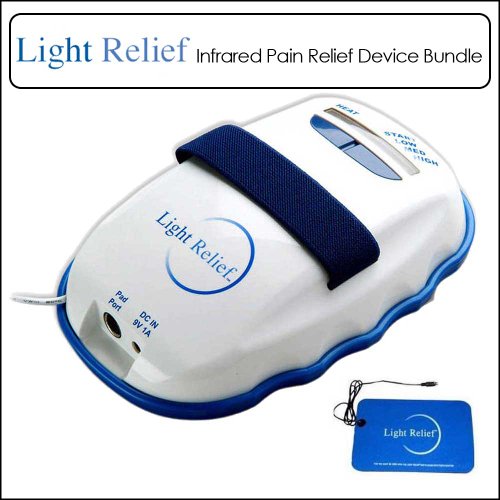 Light Relief Infrared Pain Relief Device 90LR15LR01 Bundle With Extra