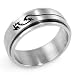 Men's Stainless Steel Dragon Spinner 7.8mm Band Ring