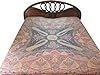 Pashmina Bedspreads Pink Red Floral Paisley Motif Indian Bedding