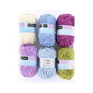24-Packs-of-Assorted-Color-Chenille-Yarn