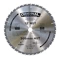 Original 00123 12-Inch 40 Tooth ATB General Purpose Miter Saw Blade with 1-Inch Arbor