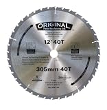 Original 00123 12-Inch 40 Tooth ATB General Purpose Miter Saw Blade with 1-Inch Arbor