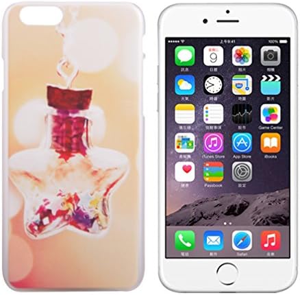 Lucky star bottles Painted Design frosted PU hard shell case cover Hard Case Cover for Apple iPhone 6 4.7