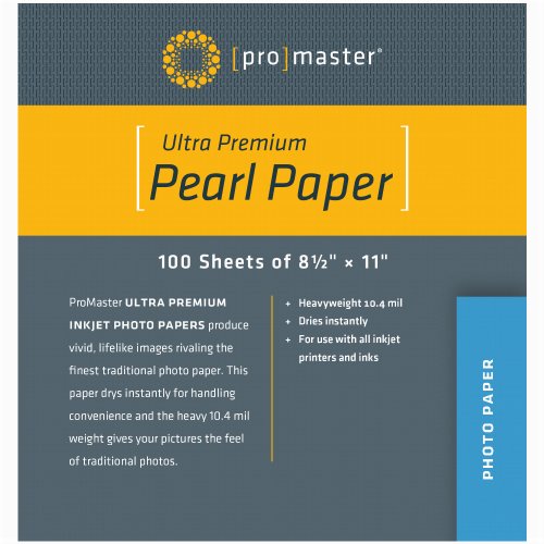 ProMasterUltra Premium Pearl Paper - 8 1/2"x11" - 100 Sheets, (Model 8635)