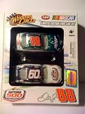 2009 WINNER'S CIRCLE LIMITED EDITION Two Car Set Daytona 500 #88 Dale Jr. Mountain Dew Green Roof 1:64 Scale Diecast Car Set 51st Running of Daytona 500