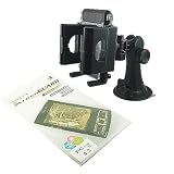 Skque Garmin 200w Series Car Holder + 4.3 inch Screen Protector Lot x 3 Bundle Kit Set