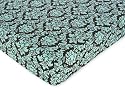 Bella Blue Fitted Crib Sheet for Baby and Toddler Bedding Sets by JoJo - Damask Print