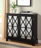 Console with Mirrored Glass Doors
