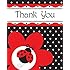 Creative Converting Ladybug Fancy Thank You Notes, 8 Count