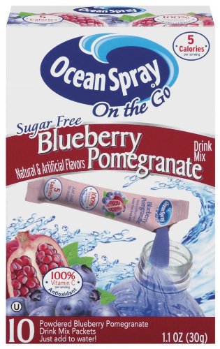 Ocean Spray Blueberry Pomegranate Powdered Mix, 0.11-Ounce (Pack of 6)