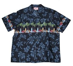 Beach Surf Bottom Borders Hawaiian Aloha Shirt Top Quality