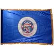 Minnesota 3x5ft Nylon Flag with Indoor Pole Hem and Fringe