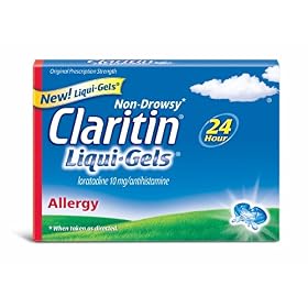 Click here to buy Claritin Allergy Liqui-Gels 10mg, 40-Capsules by Claritin.