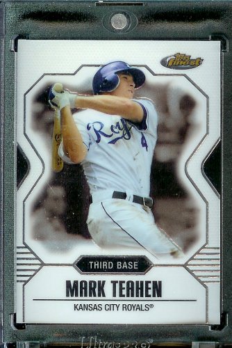 2007 Topps Finest #54 Mark Teahen Baseball Card Kansas City Royals - Mint Condition - Shipped In Protective Display Case !!