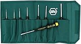 Wiha 27290 Slotted Screwdriver Set with Precision ESD Safe Dissipative Handle, 8 Piece [並行輸入品]