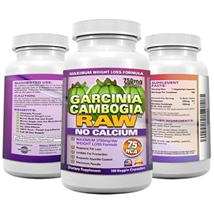 Garcinia Cambogia - NO CALCIUM - 75% HCA - 3750mg/day