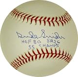 Duke Snider Autographed/Hand Signed Rawlings Official MLB Baseball with HOF 80, 8 ASG and 55 Champs