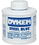 Dykem 80300 Steel Blue Layout Fluid, Brush-in-Cap (4oz)