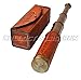 Orange Leather Marine Box Telescope Dollond London 1920 Era Maritime Vintage Functional Spyglass Sailor Instrument - Handmade Gifts Article