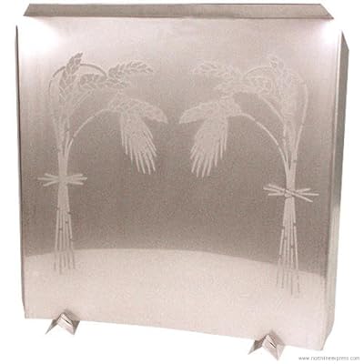 Etched Stainless Steel Fireback - 24