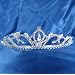 Bridal Wedding Tiara Crown With Round Center Crystal and Drop 44466