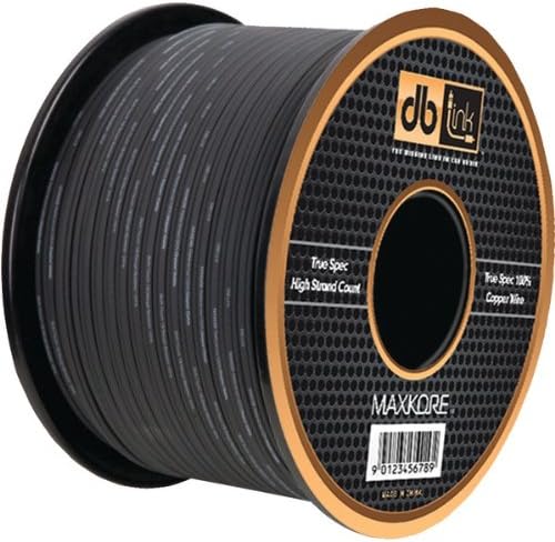 Maxkore MKSW10BK100 10-Gauge Black 100 Feet Maxkore Power Wire
