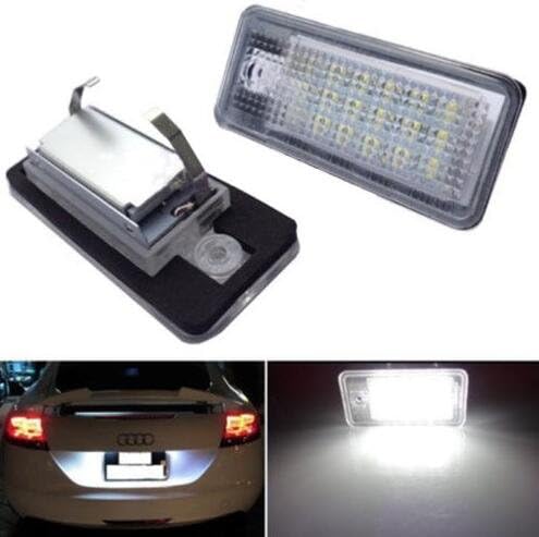 Hanpearl Can-bus White Error Free LED License Plate Light Lamp for Audi A3 A4 A6 S6 A8 Q7