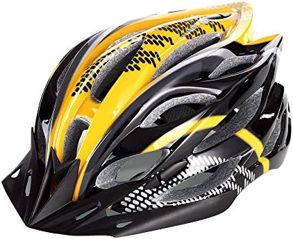 Immortal Boy outdoor cycling helmet with good ventilation and unibody design black+yellow