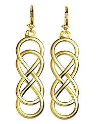 Large Double Infinity Symbol Earrings, Best Friends Forever Earrings, Sisters Earrings, 10mm x 30mm