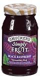 Smucker's  Simply Fruit  Seedless Black Raspberry Spreadable Fruit, 10-Ounce (Pack of 6)