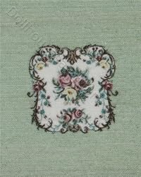 Miniature Green Floral Needlework 2 Kit by Lindee's Little Linens