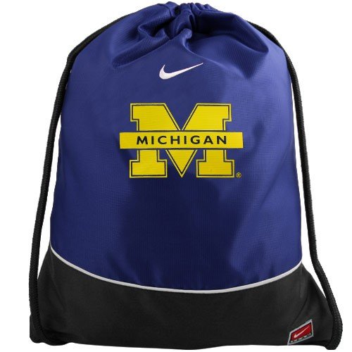 Nike Michigan Wolverines Navy Blue Drawstring Gym Sack