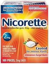 Nicorette Cinnamon Surge 100ct 2mg, 0.46 Packages