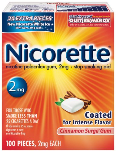 Nicorette Cinnamon Surge 100ct 2mg, 0.46 Packages