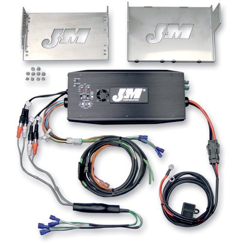 J&M Audio 500 Watt 4 Channel Amp Kit with Rear Speaker Fader HarleyDavidson Street Glide 2006