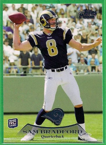 2010 Topps Prime NFL Football Card # 100 Sam Bradford RC - St. Louis Rams (Rookie Card) NFL Trading Card