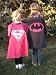 Search : Reversible Supergirl Batgirl Superhero Pink Cape Costume with Mask